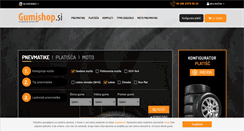 Desktop Screenshot of gumishop.si